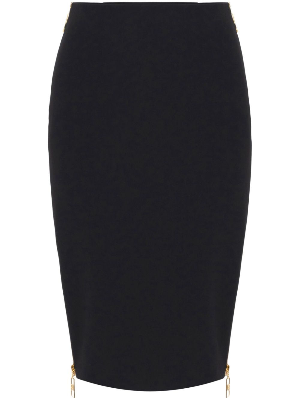 ELISABETTA FRANCHI Gonna midi in doppio crêpe stretch.