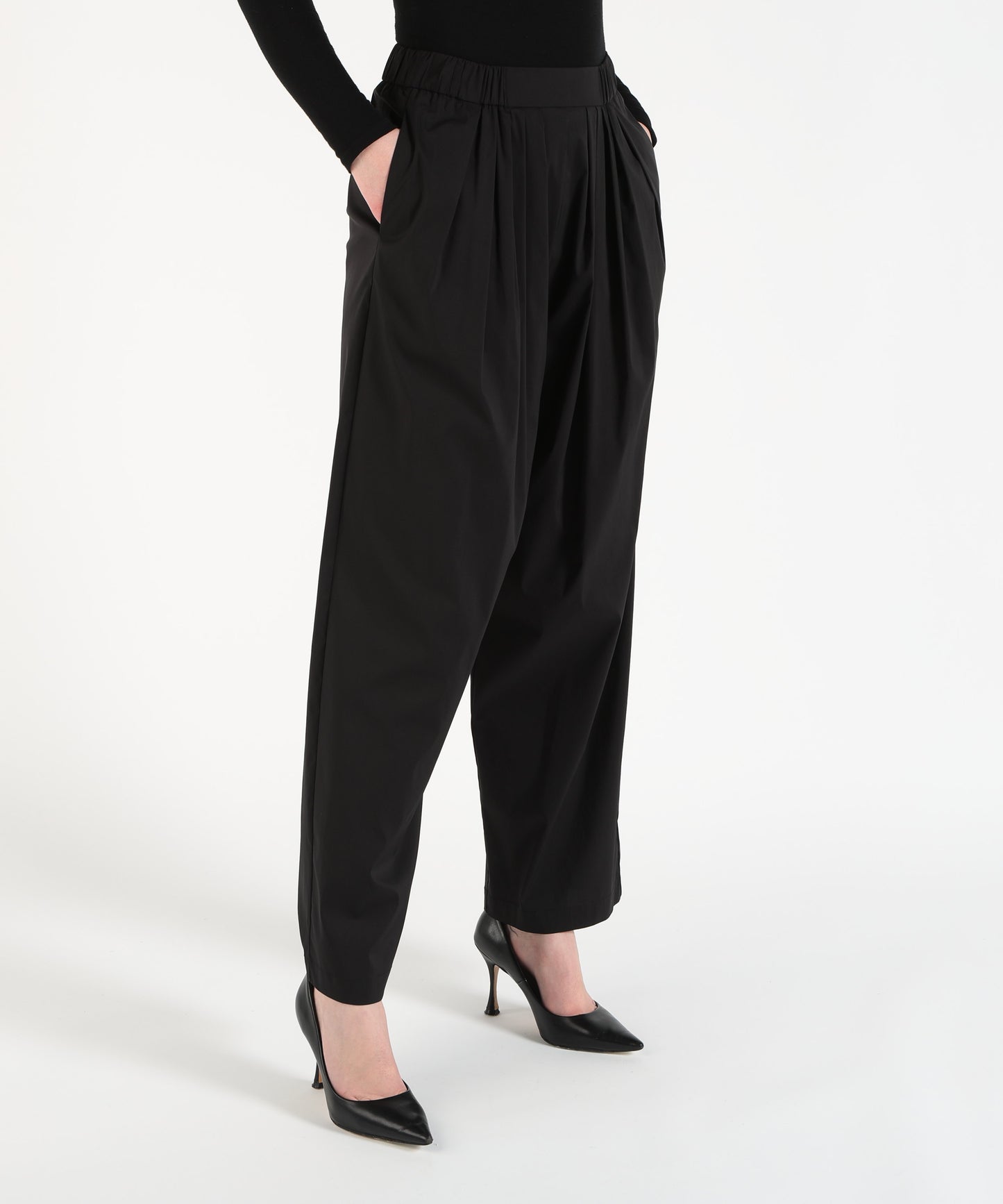 MEIMEI Pantalone arricciatura con molla