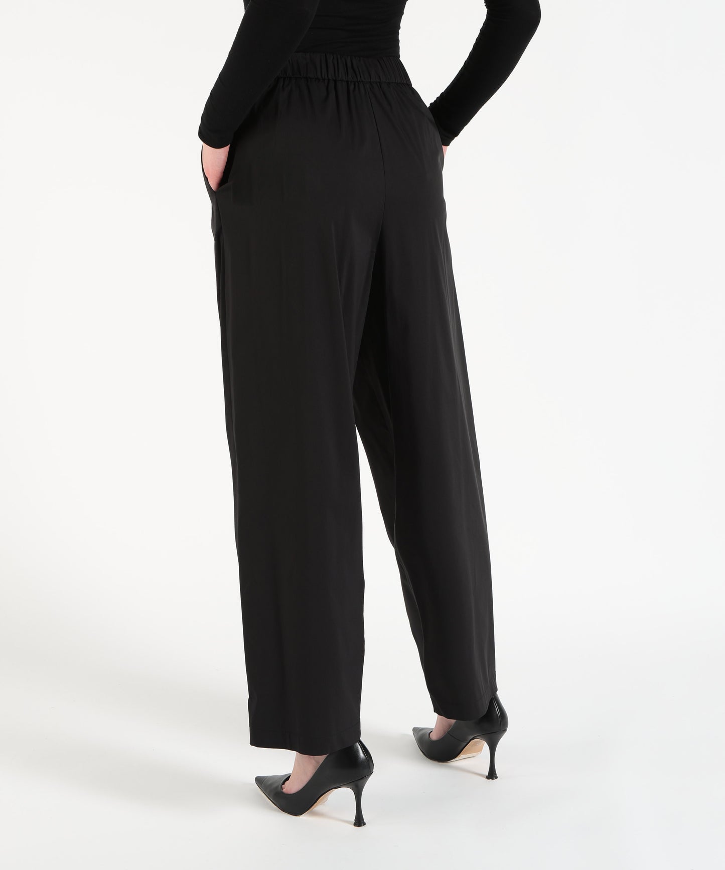 MEIMEI Pantalone arricciatura con molla