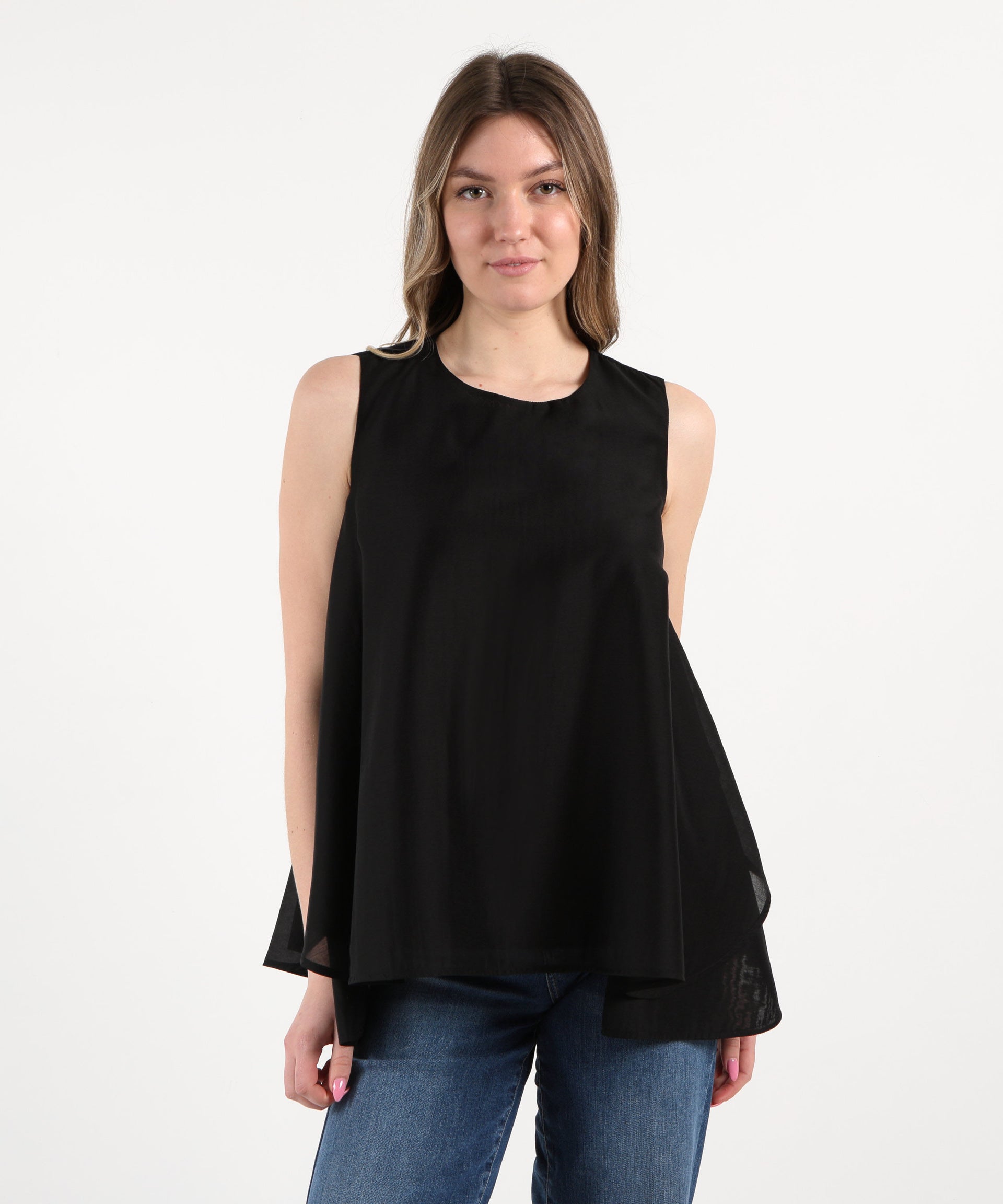 MEIMEI Blusa smanicata