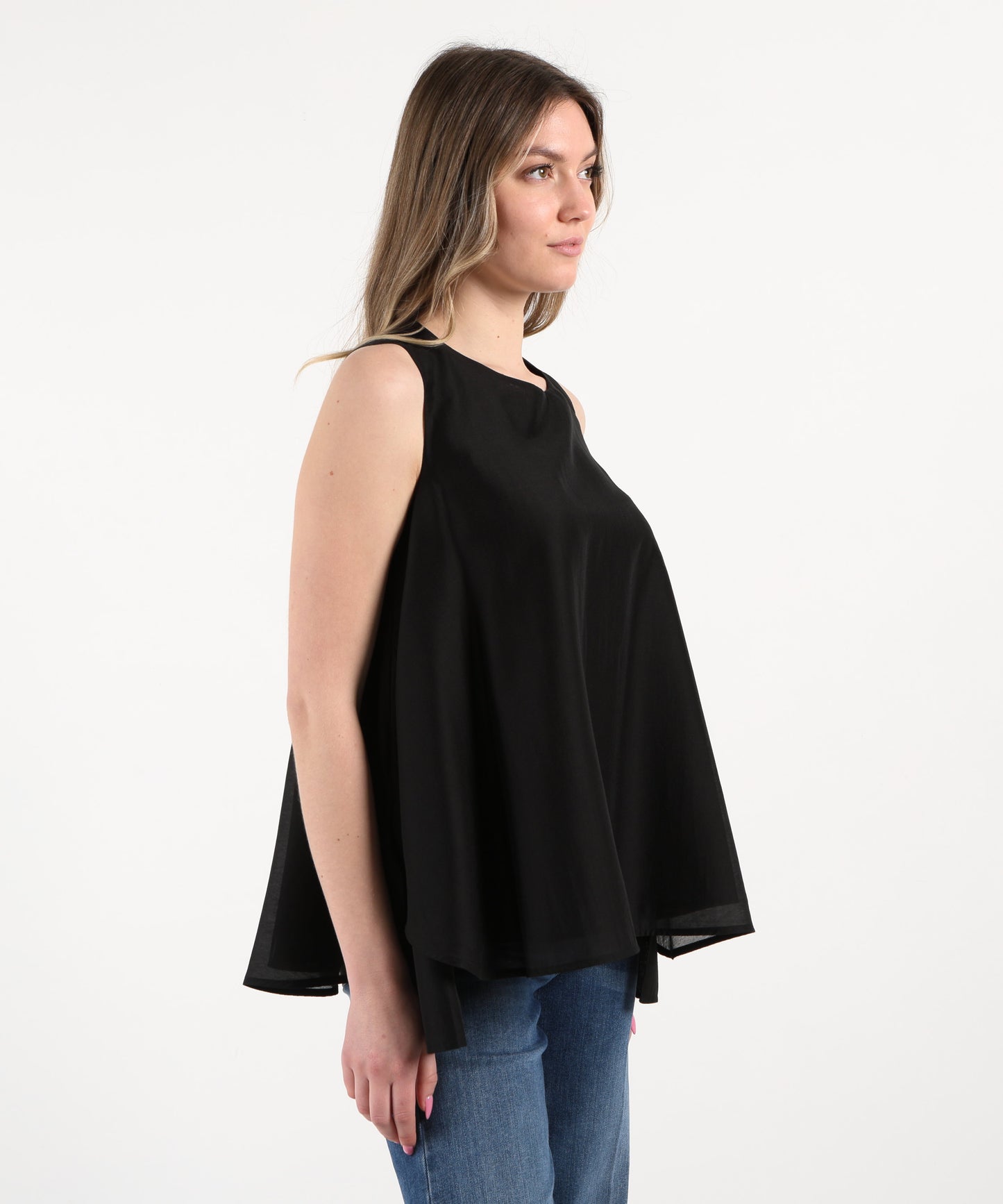 MEIMEI Blusa smanicata