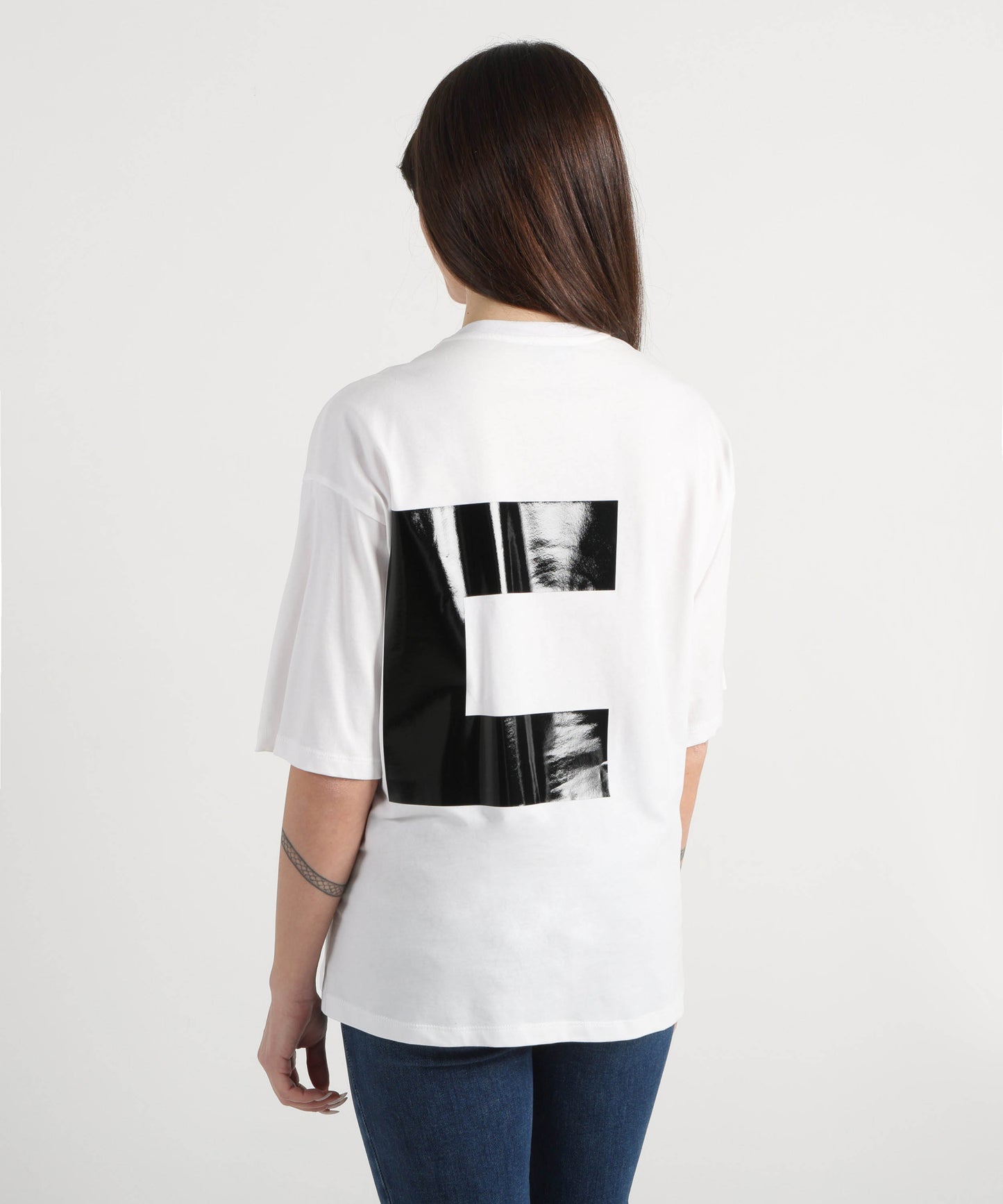 ELISABETTA FRANCHI T-shirt over stampata