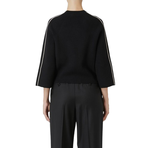 ELISABETTA FRANCHI Maglia punto pannocchia con maiche reglan