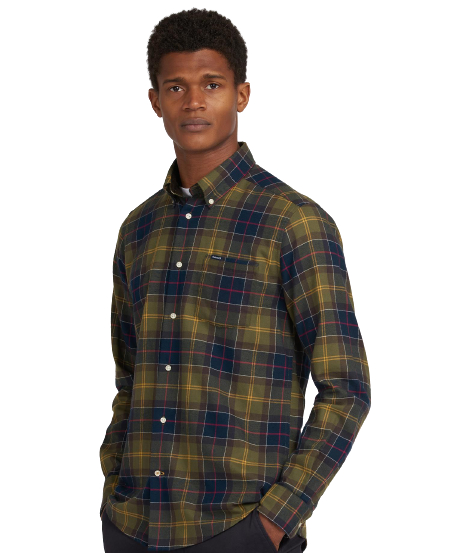 BARBOUR Camicia con stampa quadri