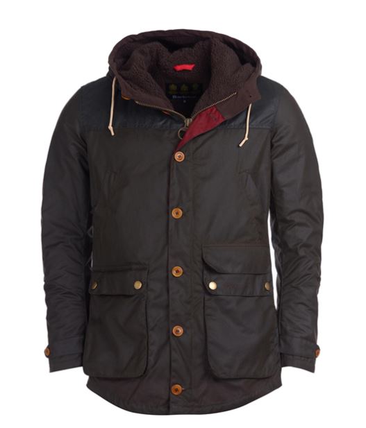 BARBOUR game parka wax cot