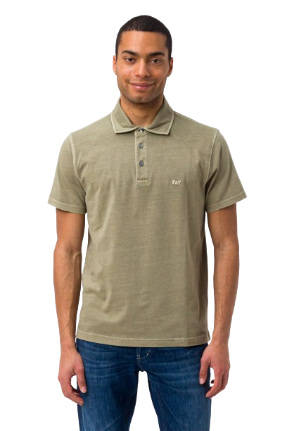 FAY polo cotone lavato