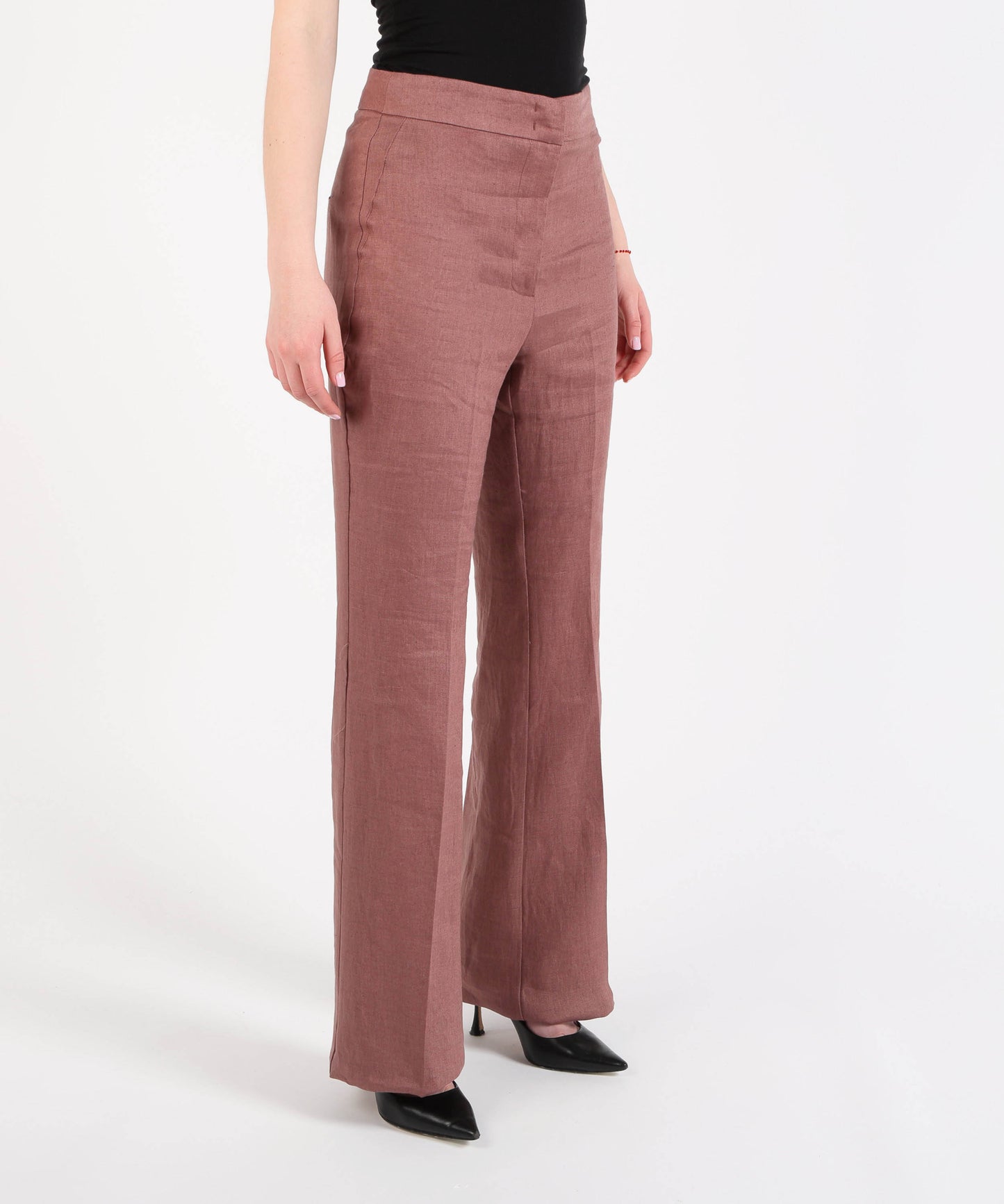 SILENCE LIMITED linen flaire pantalone