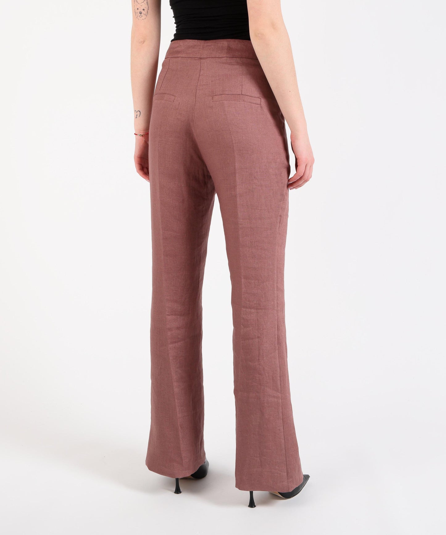 SILENCE LIMITED linen flaire pantalone