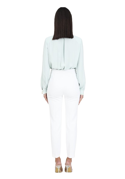 ELISABETTA FRANCHI pantaloni con logo dorato