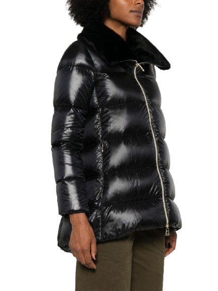 HERNO piumino shape nylon ultralight e fauz