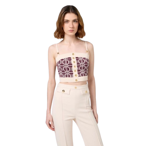 ELISABETTA FRANCHI top jaquard
