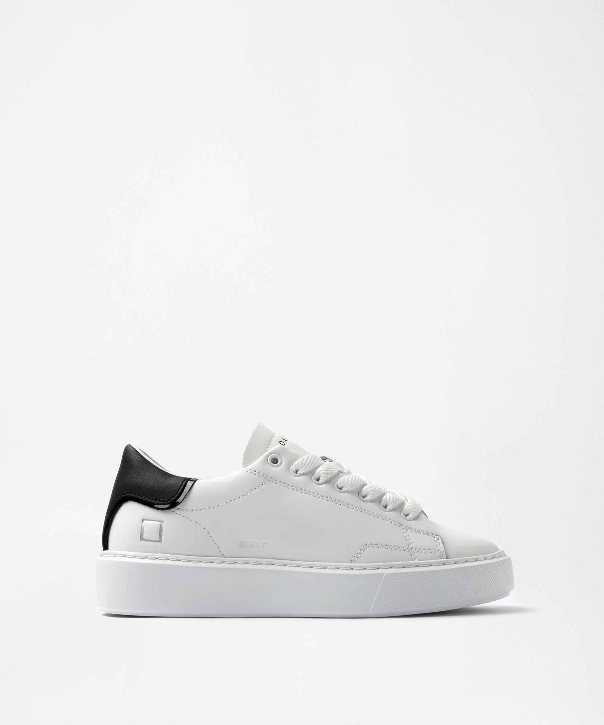 D.A.T.E. sfera calf white-black