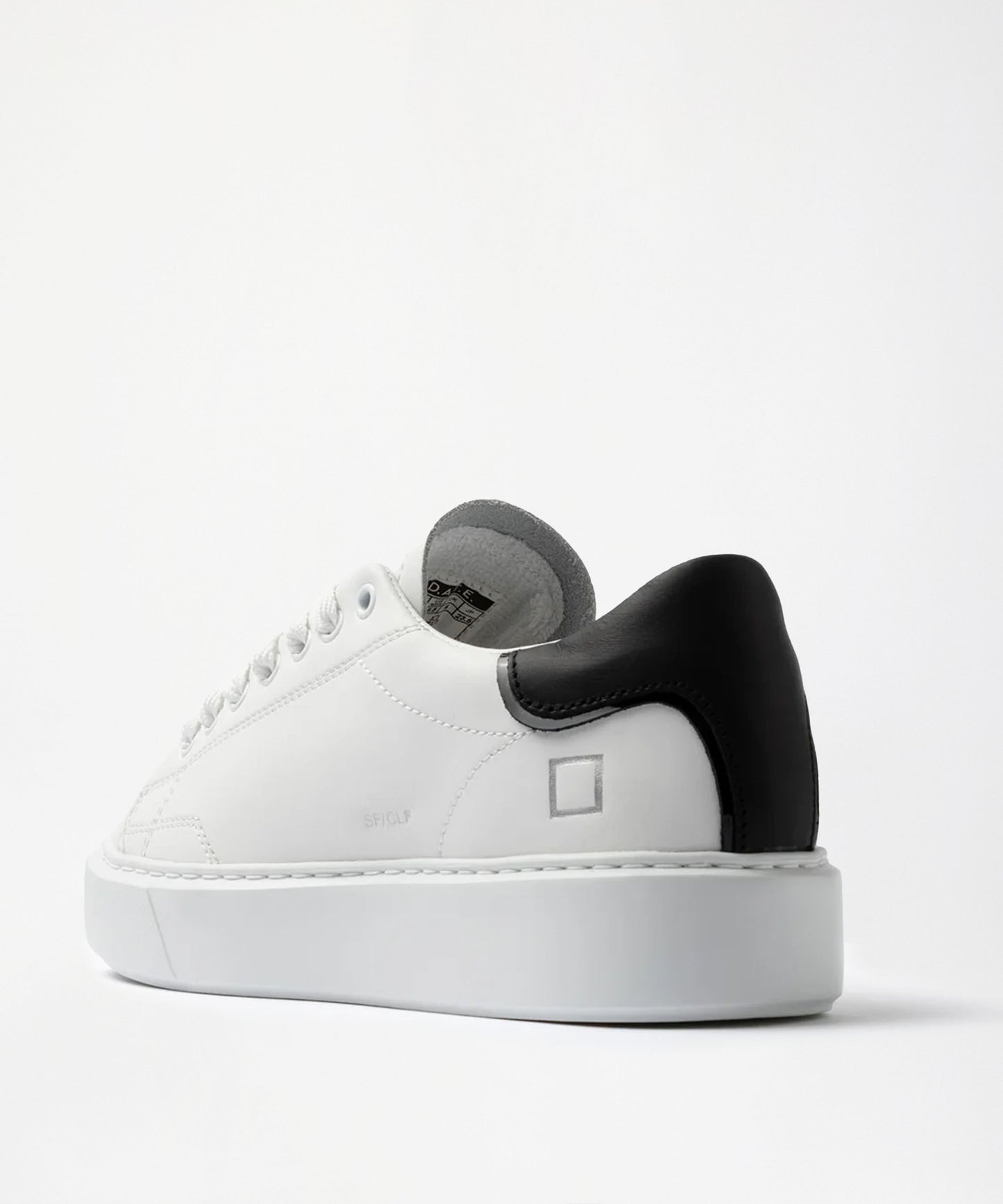 D.A.T.E. sfera calf white-black