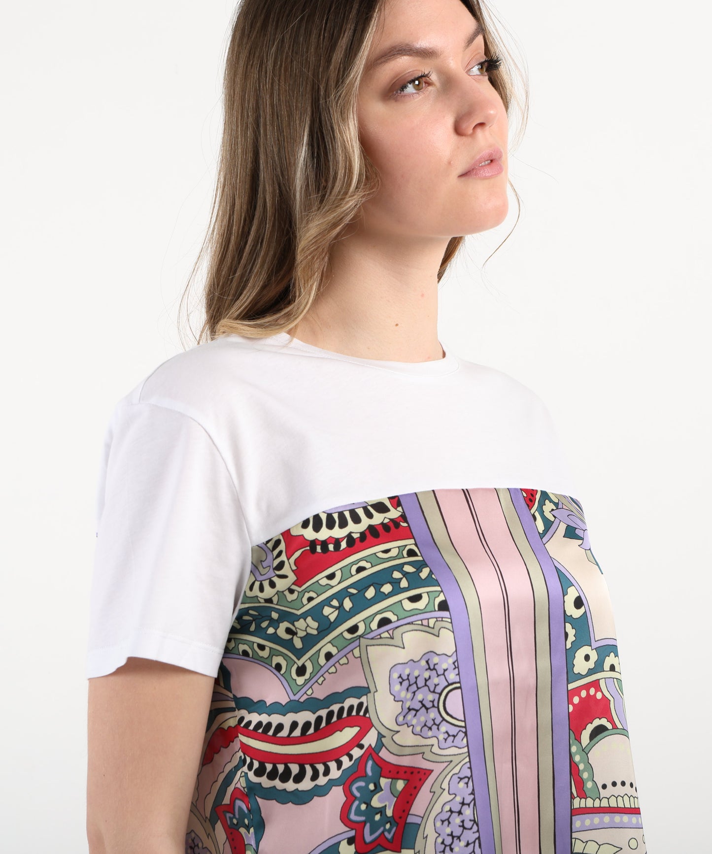 LIUJO WHITE T-shirt con stampa