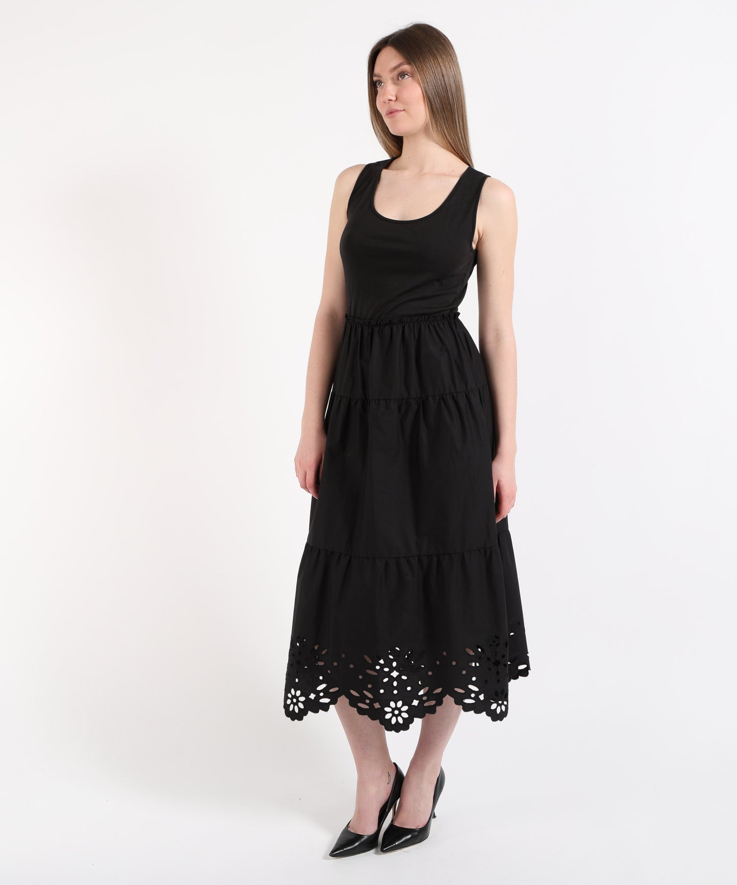 LIUJO WHITE abito midi