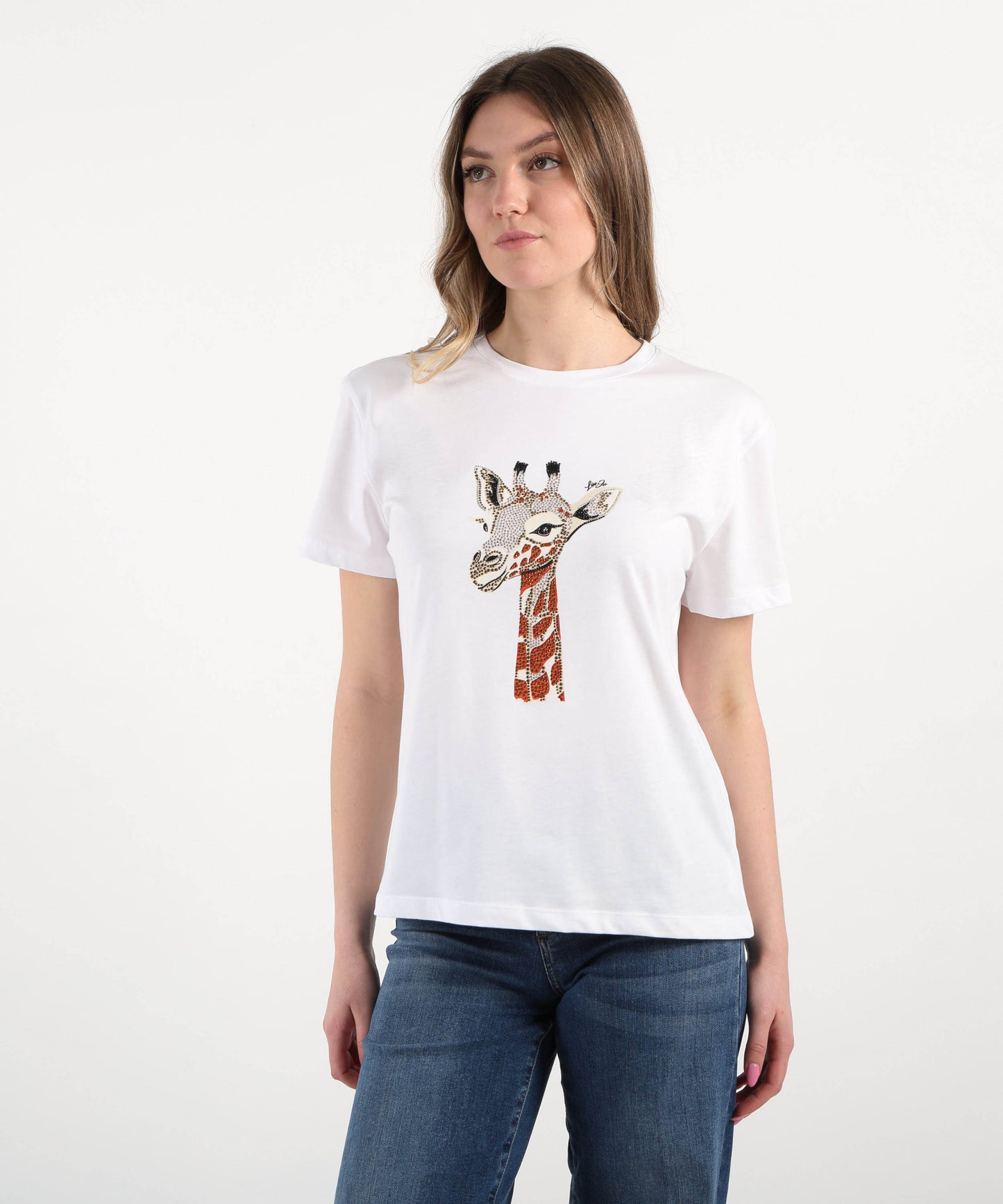 LIUJO WHITE T-shirt paillettes