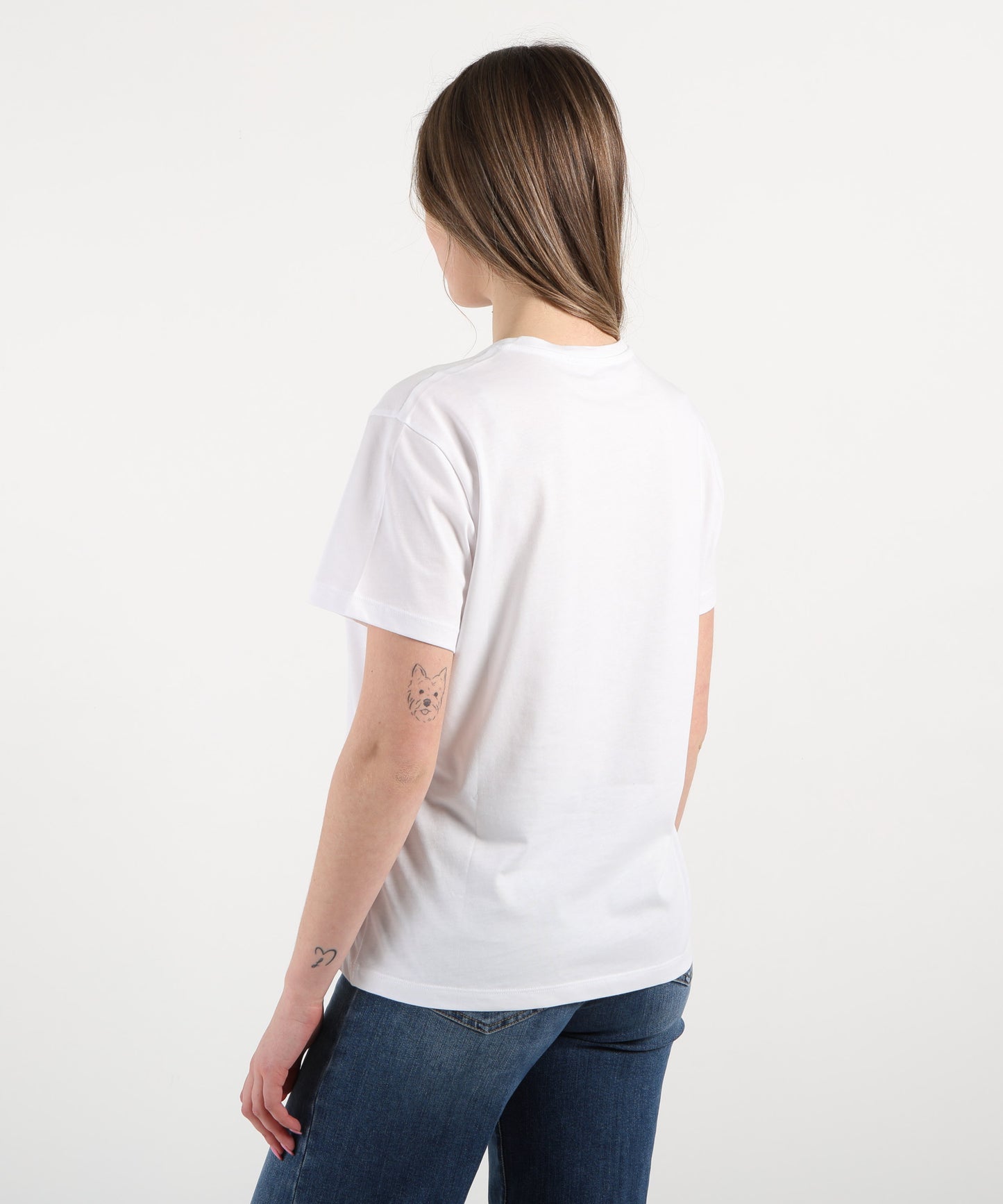 LIUJO WHITE T-shirt paillettes