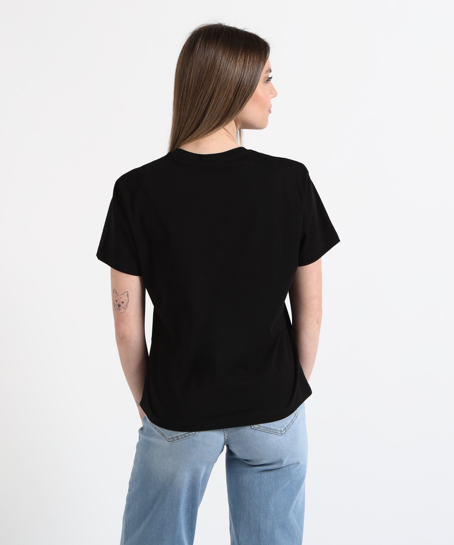 LIUJO WHITE T-shirt paillettes