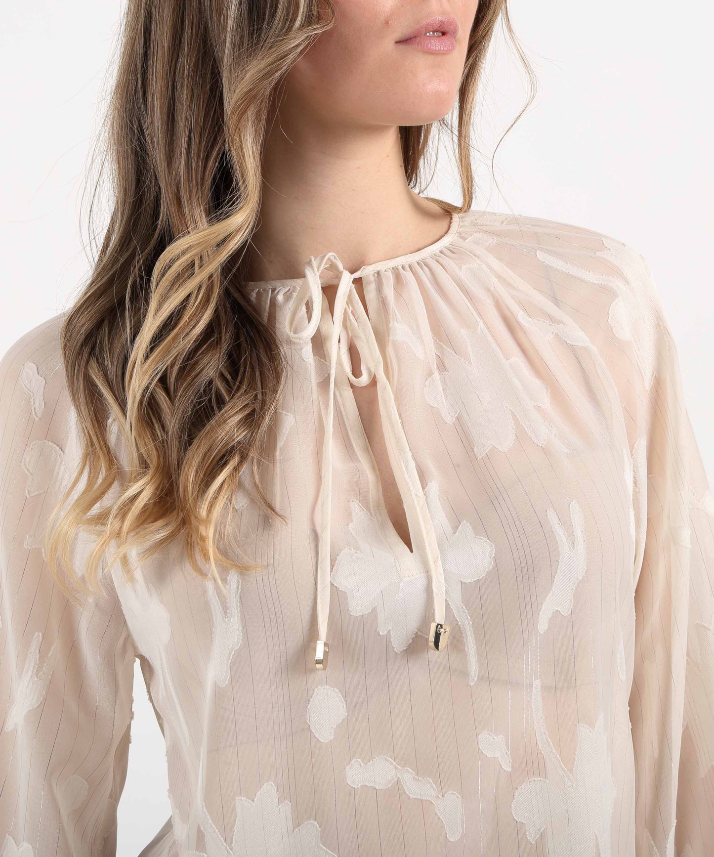 LIUJO WHITE Blusa con motivo floreale