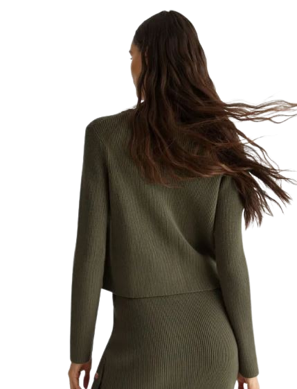 LIUJO Cardigan in maglia con tasche