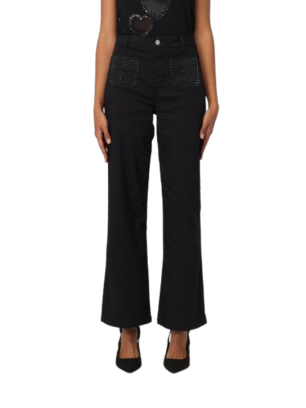 LIUJO pantaloni con strass