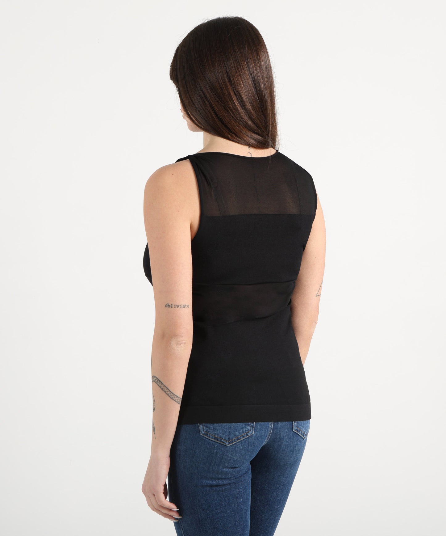 LIVIANA CONTI Top semitrasparente
