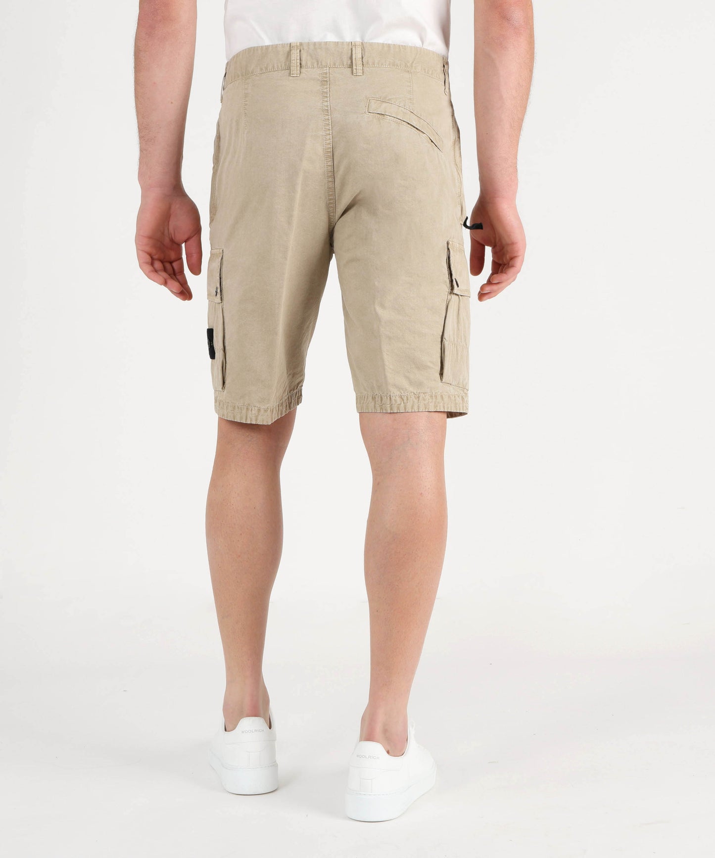 STONE ISLAND Bermuda cargo slim fit con tasche con zip