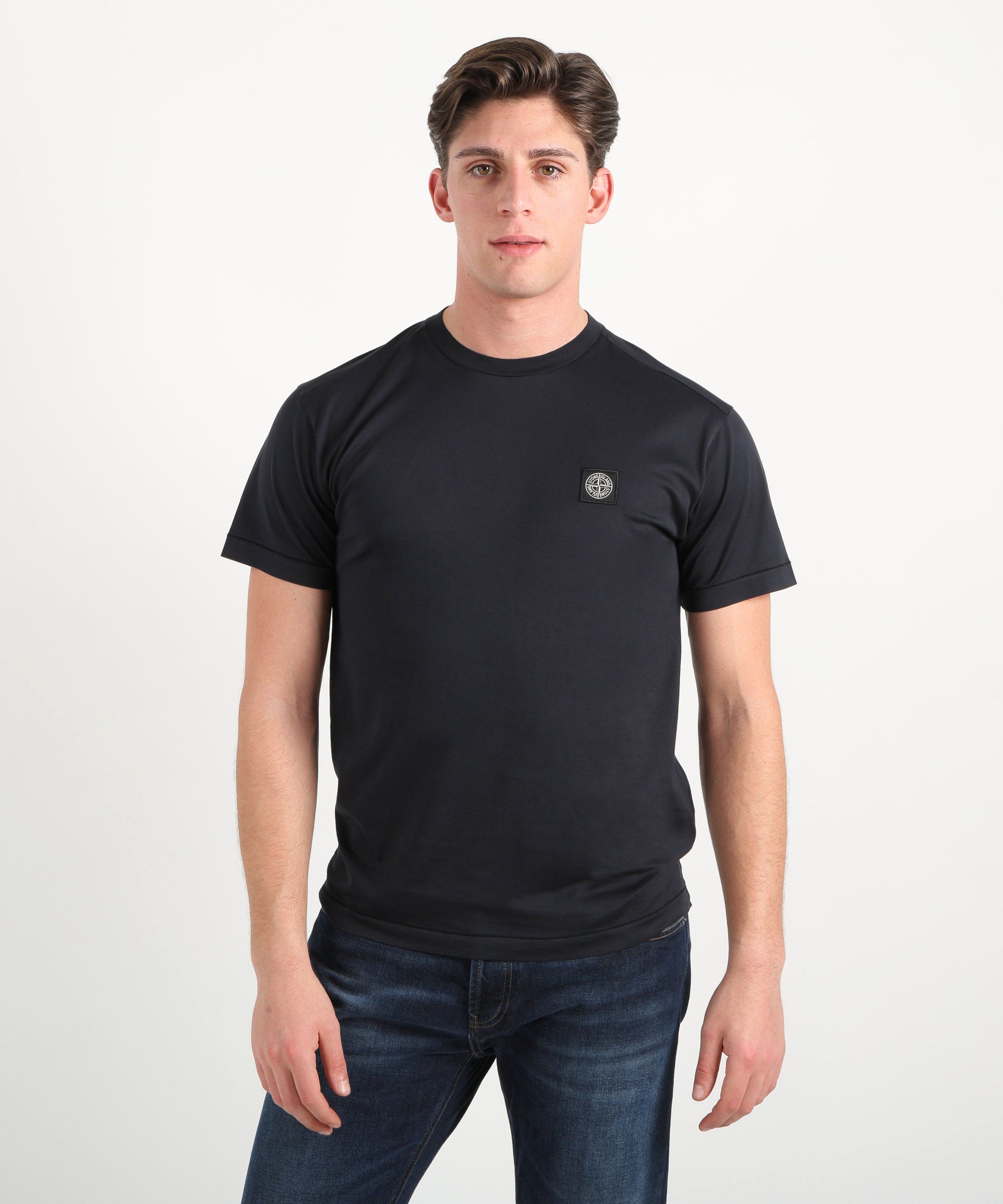 STONE ISLAND T-shirt slim fit con patch logo Compass