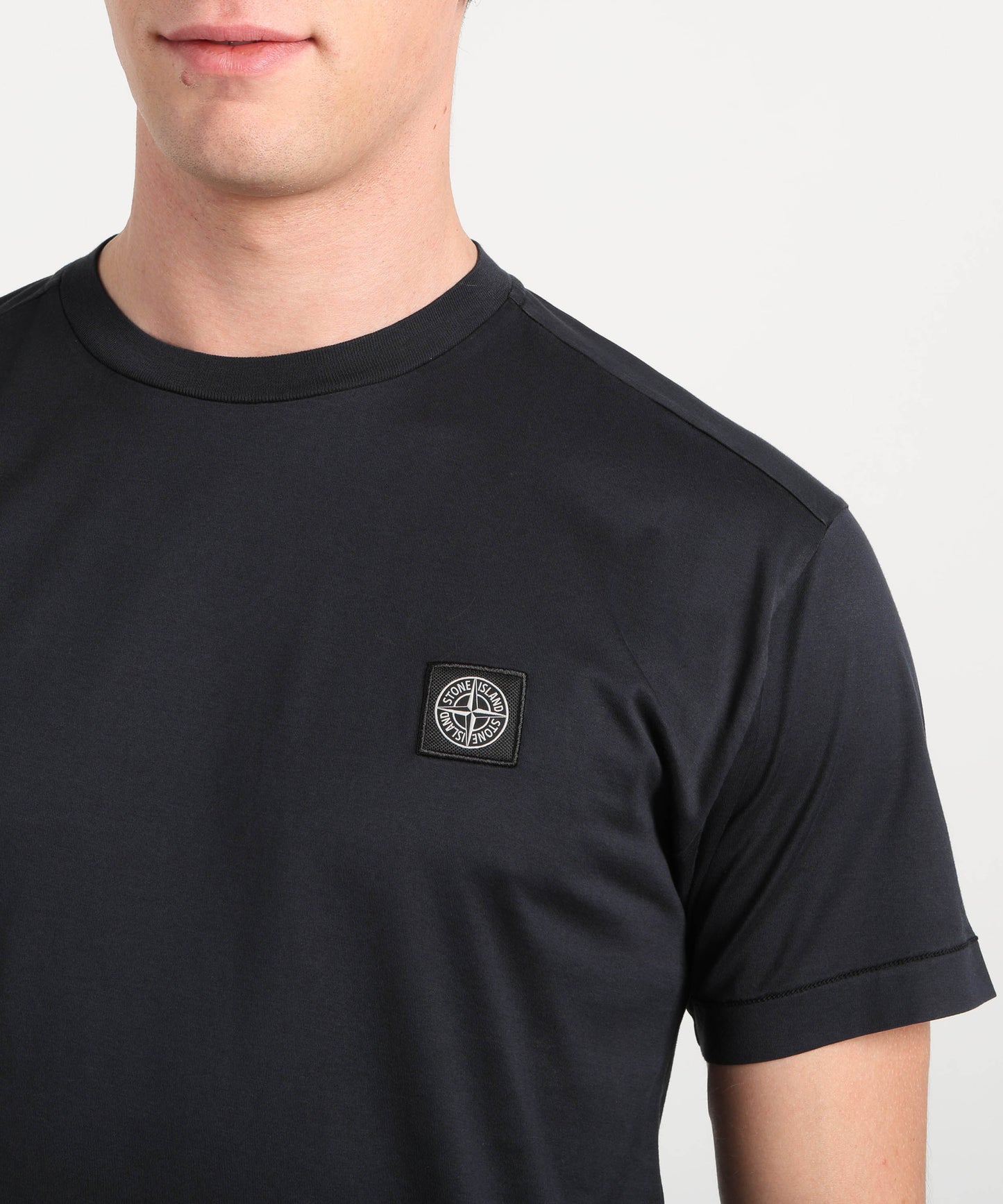 STONE ISLAND T-shirt slim fit con patch logo Compass