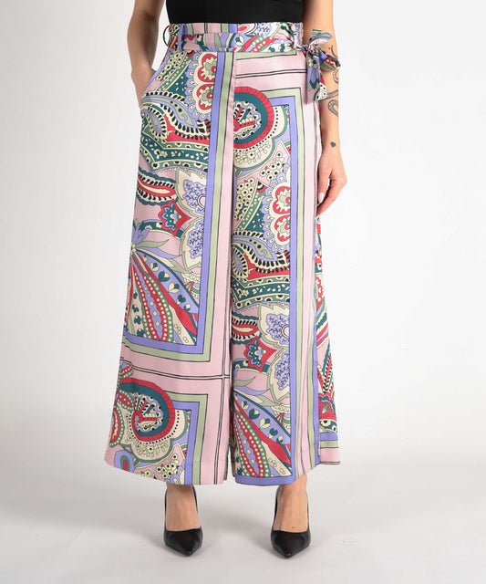 pantaloni in raso