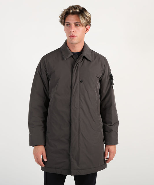 STONE ISLAND Cappotto auto imbottito con tasche antigoccia e con bottoni a pressione