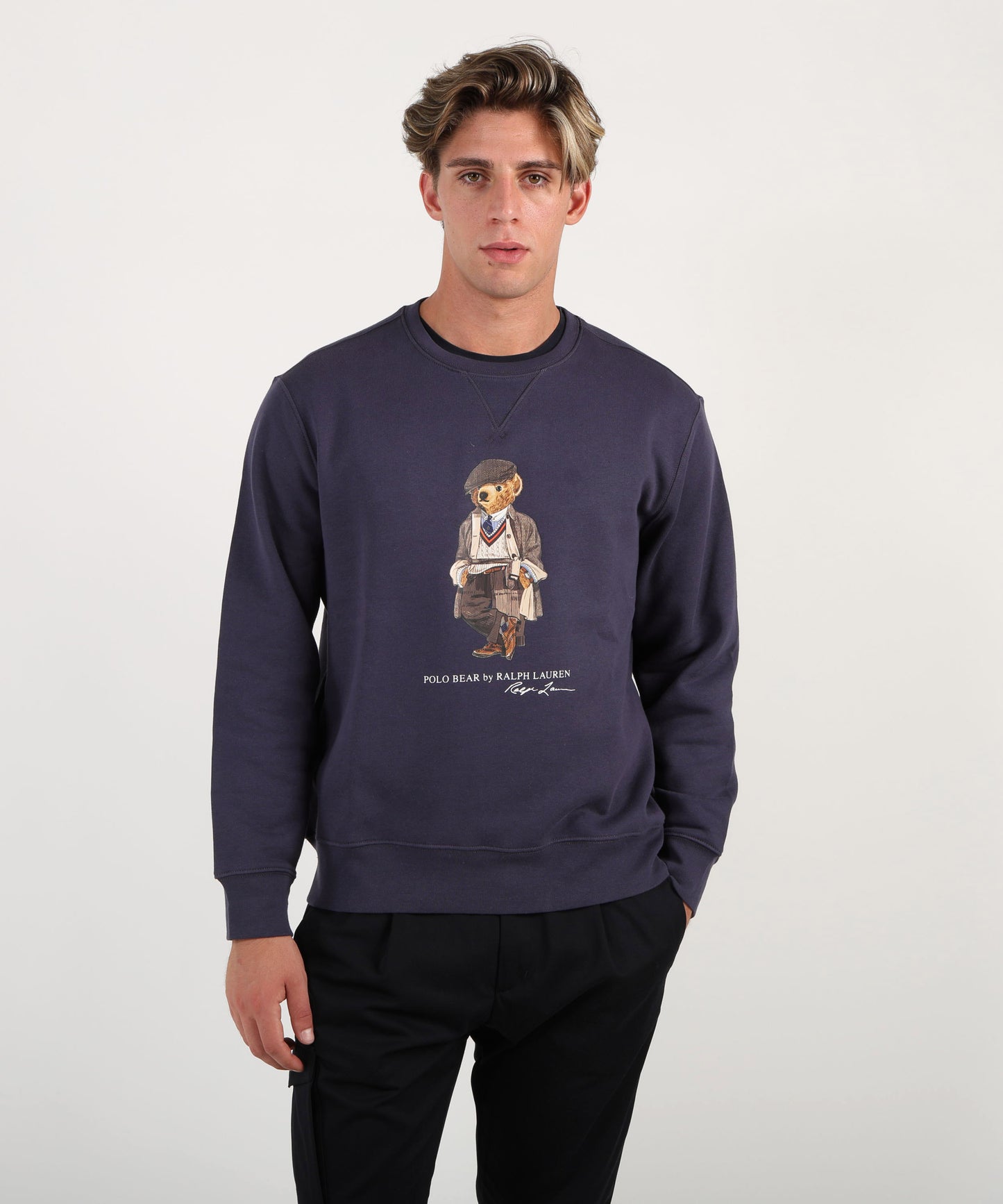 POLO RALPH LAUREN Felpa girocollo con stampa orso