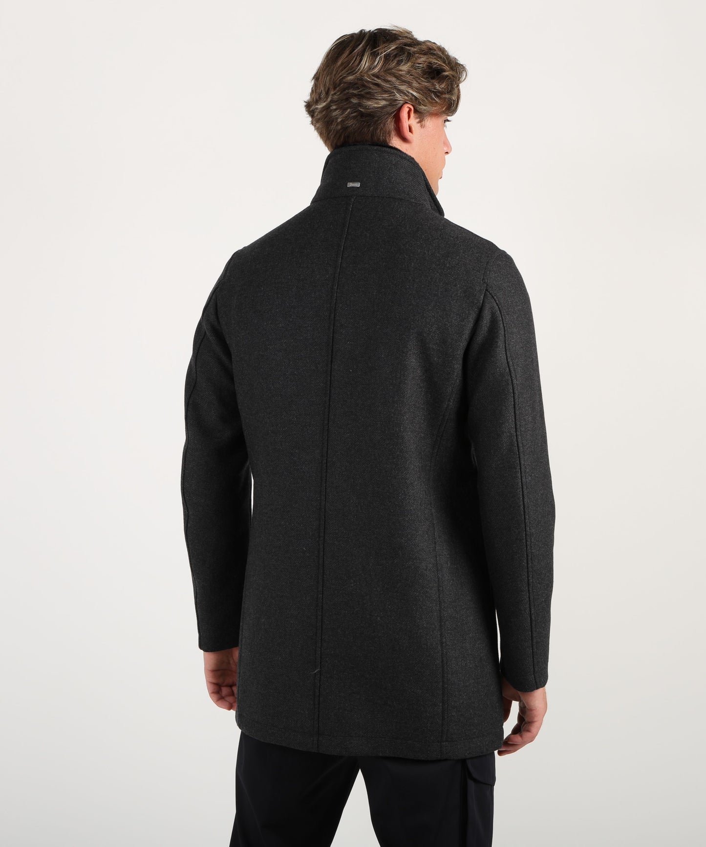 HERNO Cappotto leggero in lana vergine pettinata RWS con imbottitura in poliestere