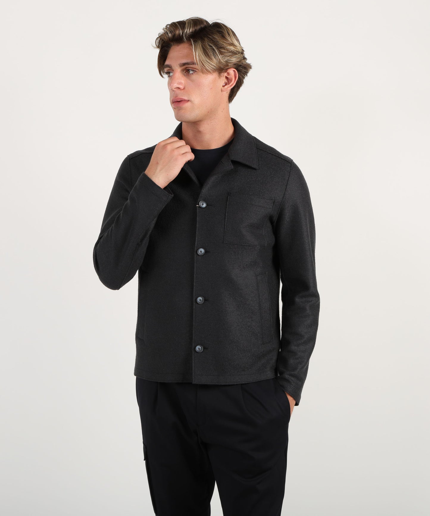 HERNO Overshirt in lana