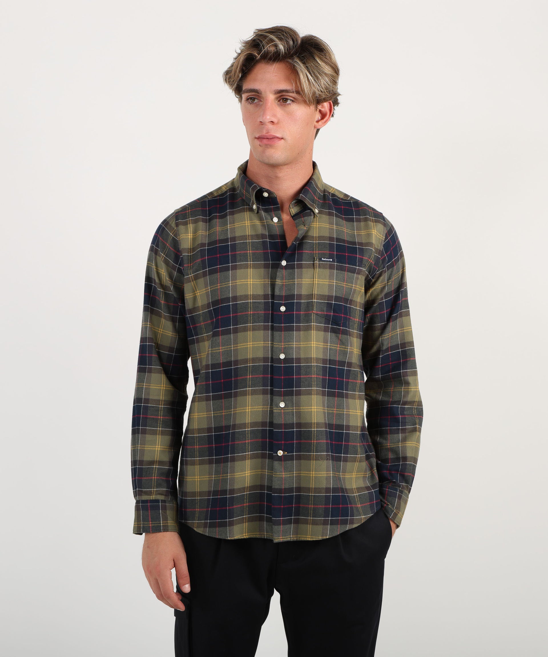 BARBOUR Camicia con stampa quadri