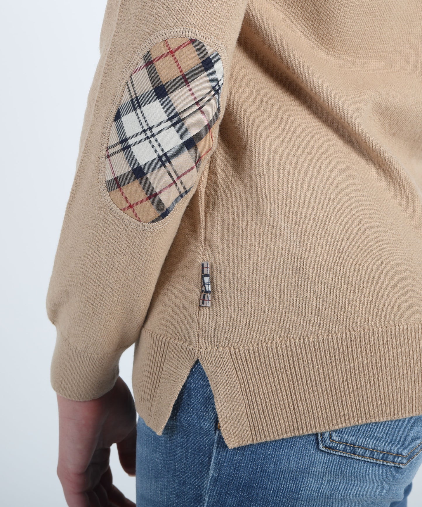 BARBOUR Maglia con toppe
