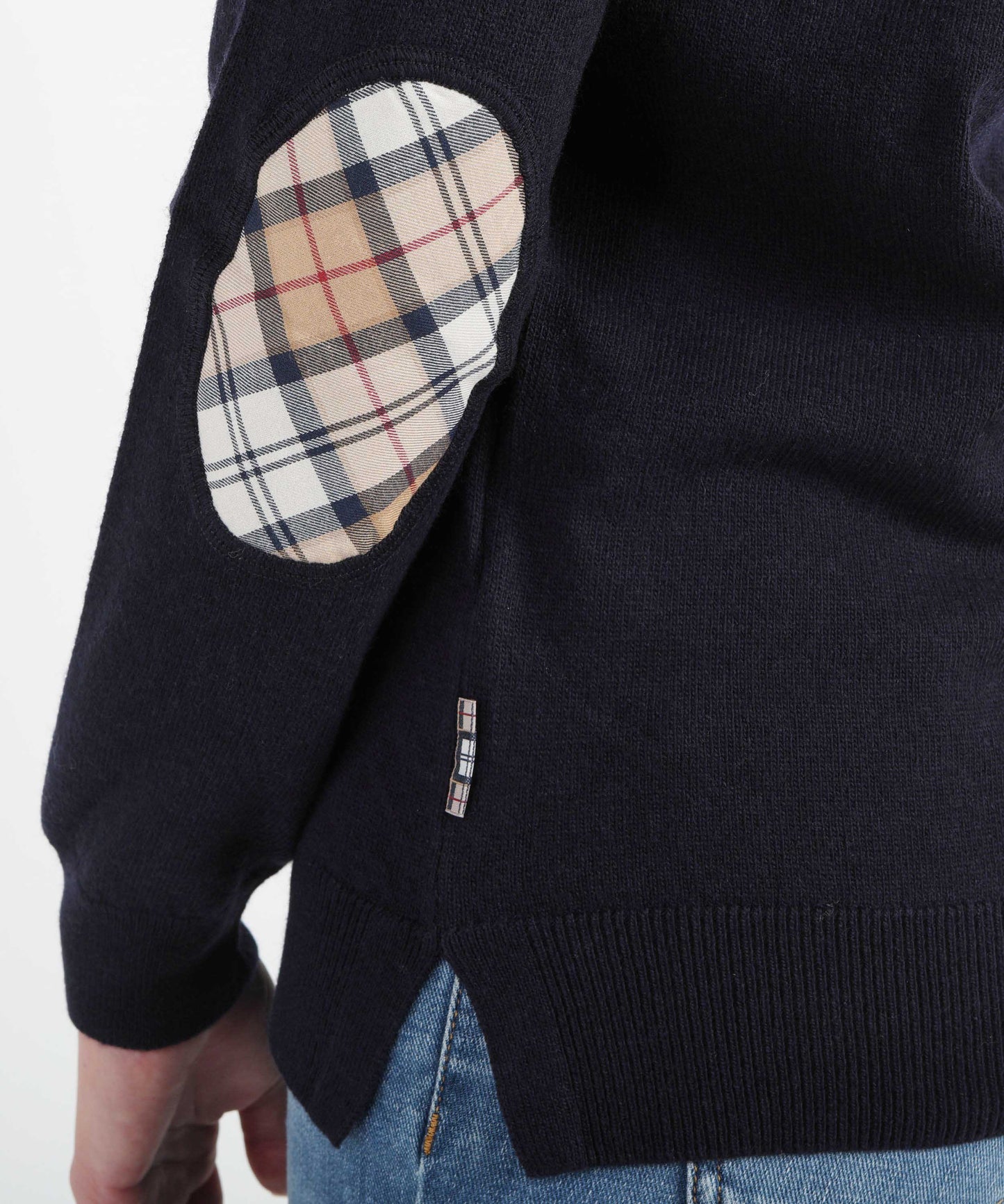 BARBOUR Maglia con toppe