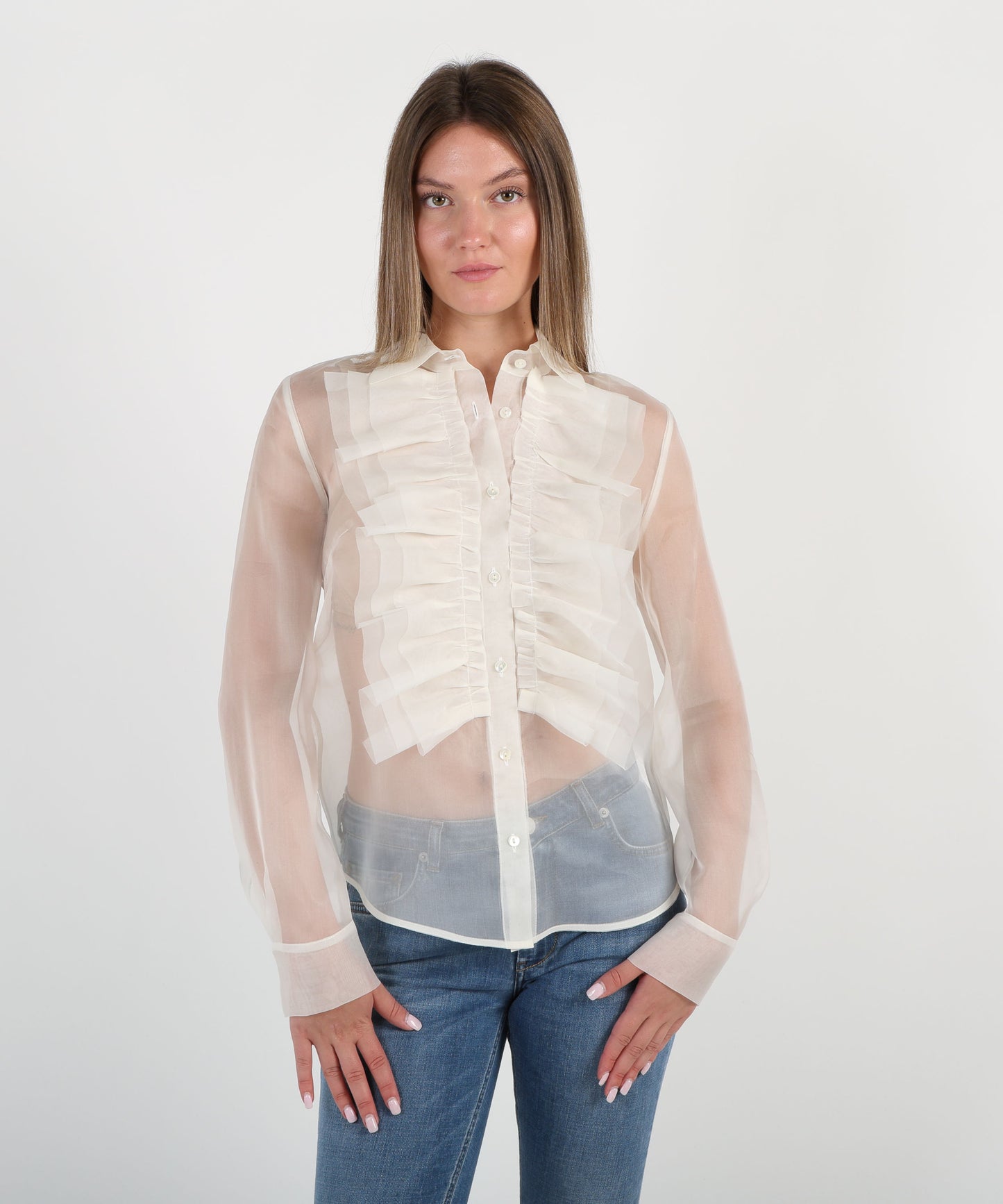 P.A.R.O.S.H. Camicia con rouches