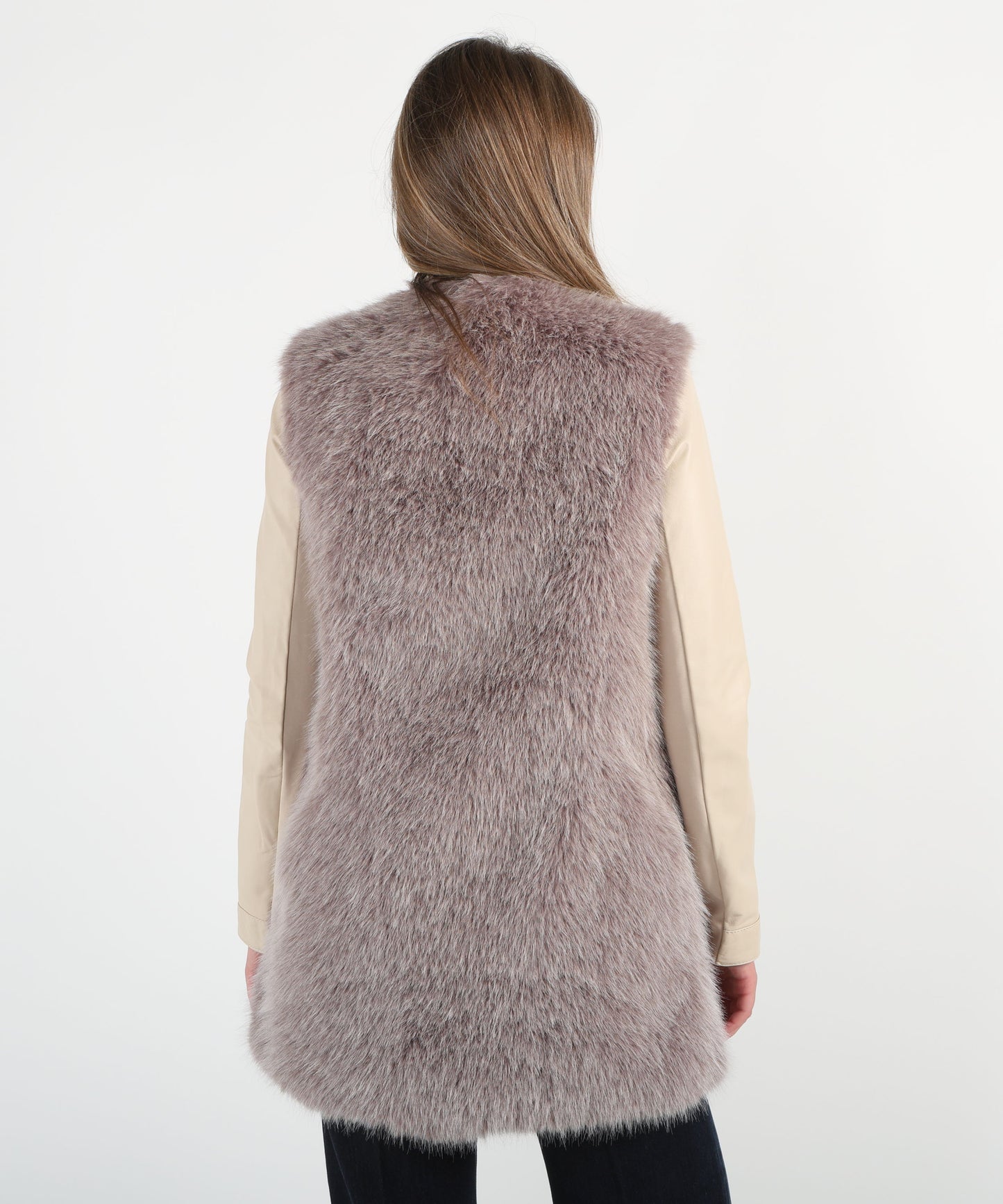 HERNO gilet pelliccia