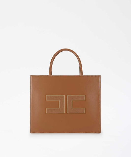 ELISABETTA FRANCHI Big tote con logo