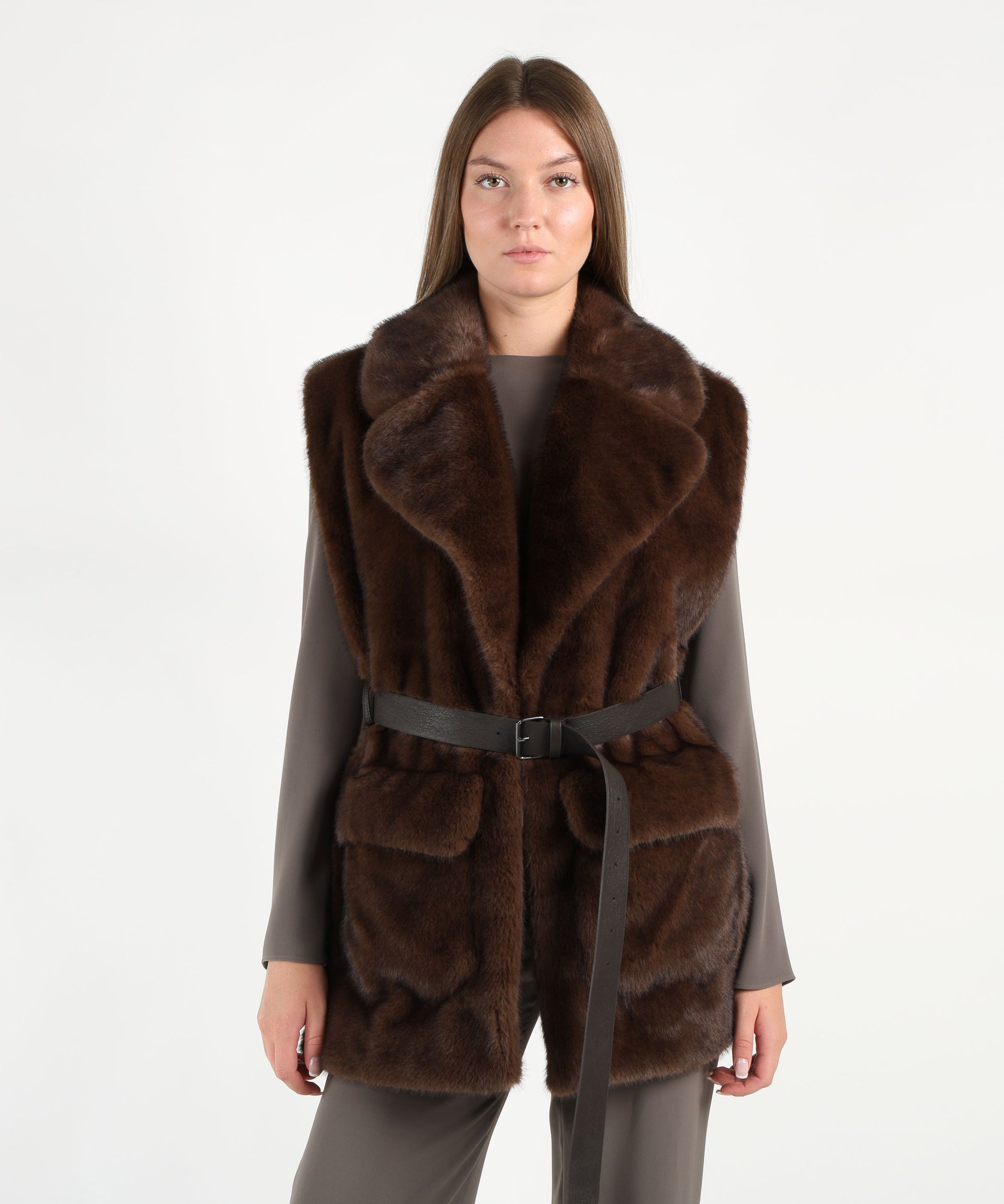 P.A.R.O.S.H. Gilet ecopelliccia