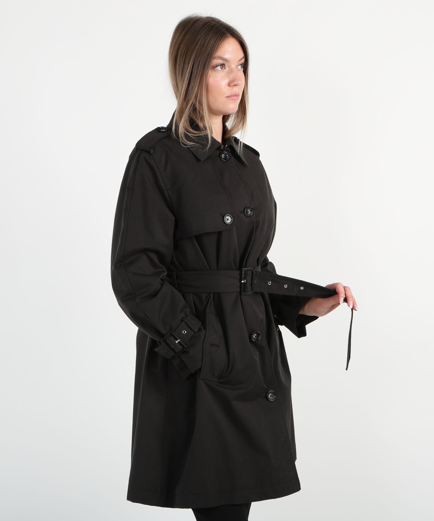 PENNYBLACK Trench monopetto in gabardine