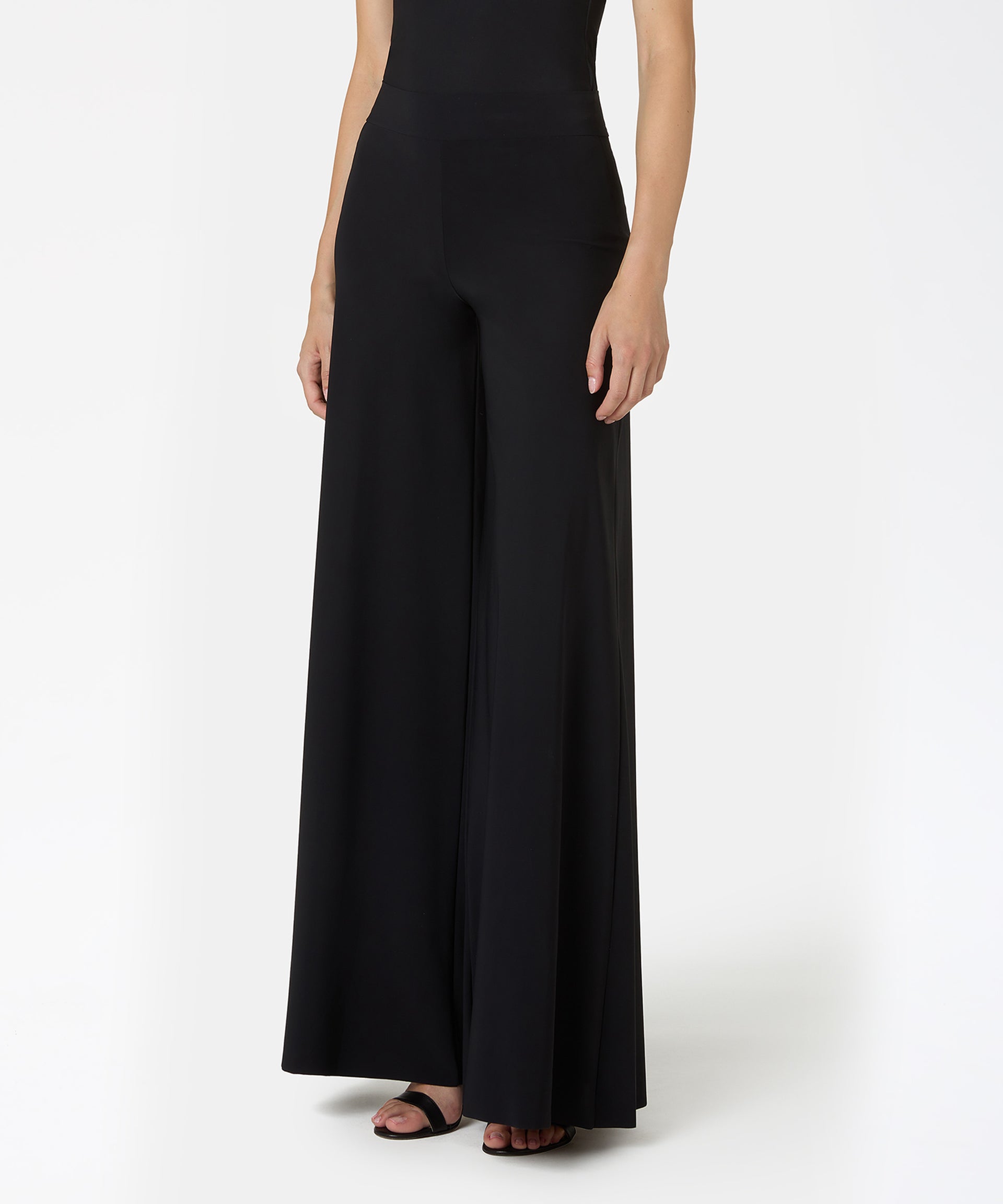 CHIARA BONI Pantalone palazzo donna in jersey stretch