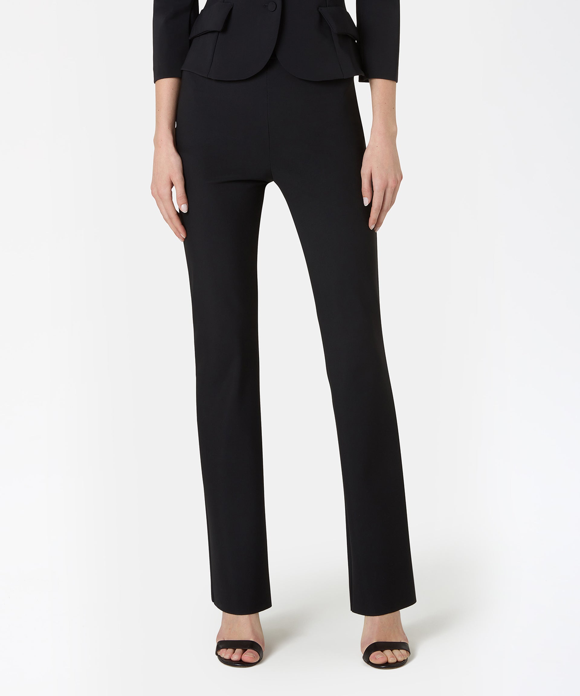 CHIARA BONI Pantalone flare jersey stretch