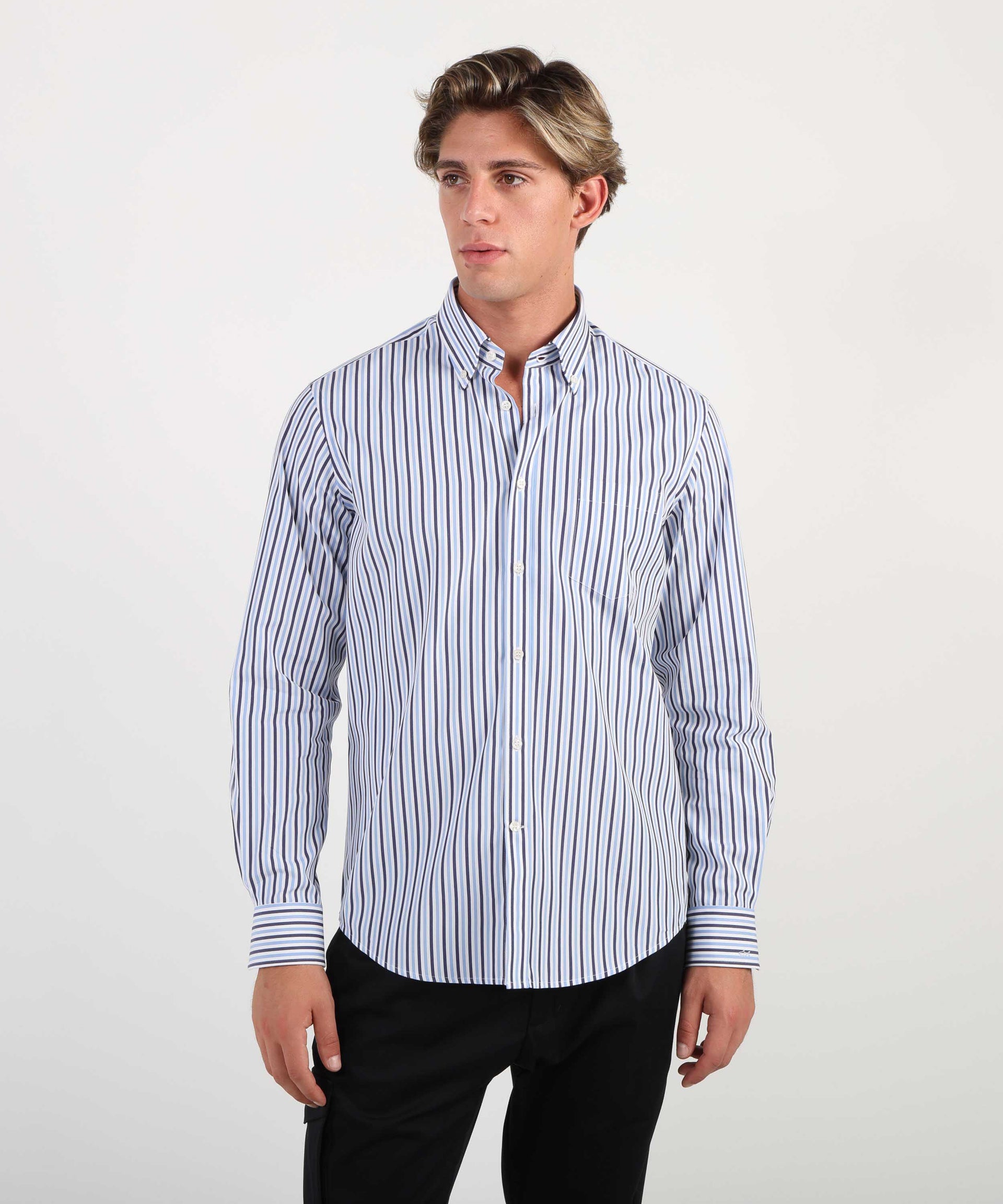 PAUL&SHARK Camicia uomo multiriga in cotone