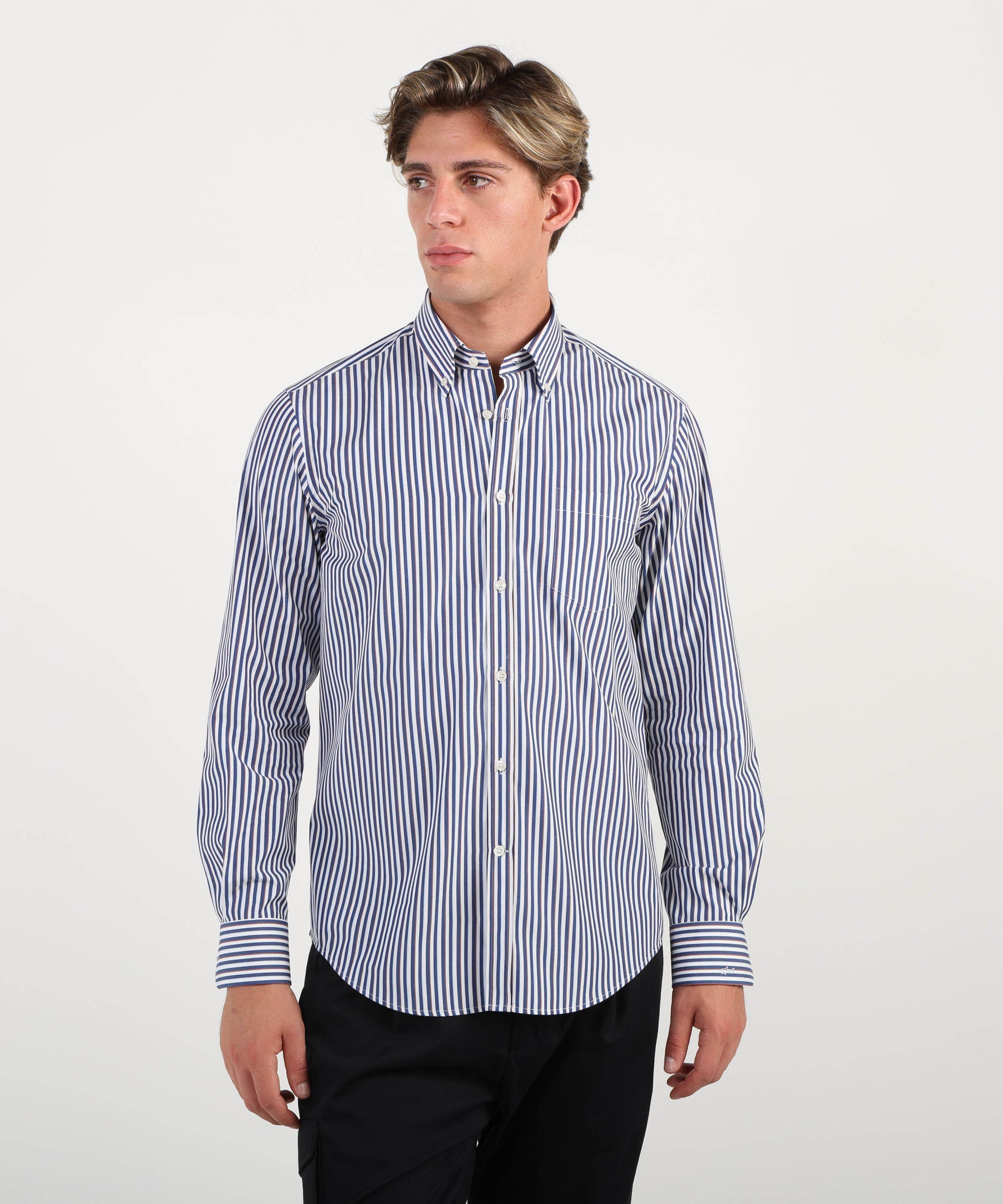 PAUL&SHARK Camicia uomo multiriga in cotone