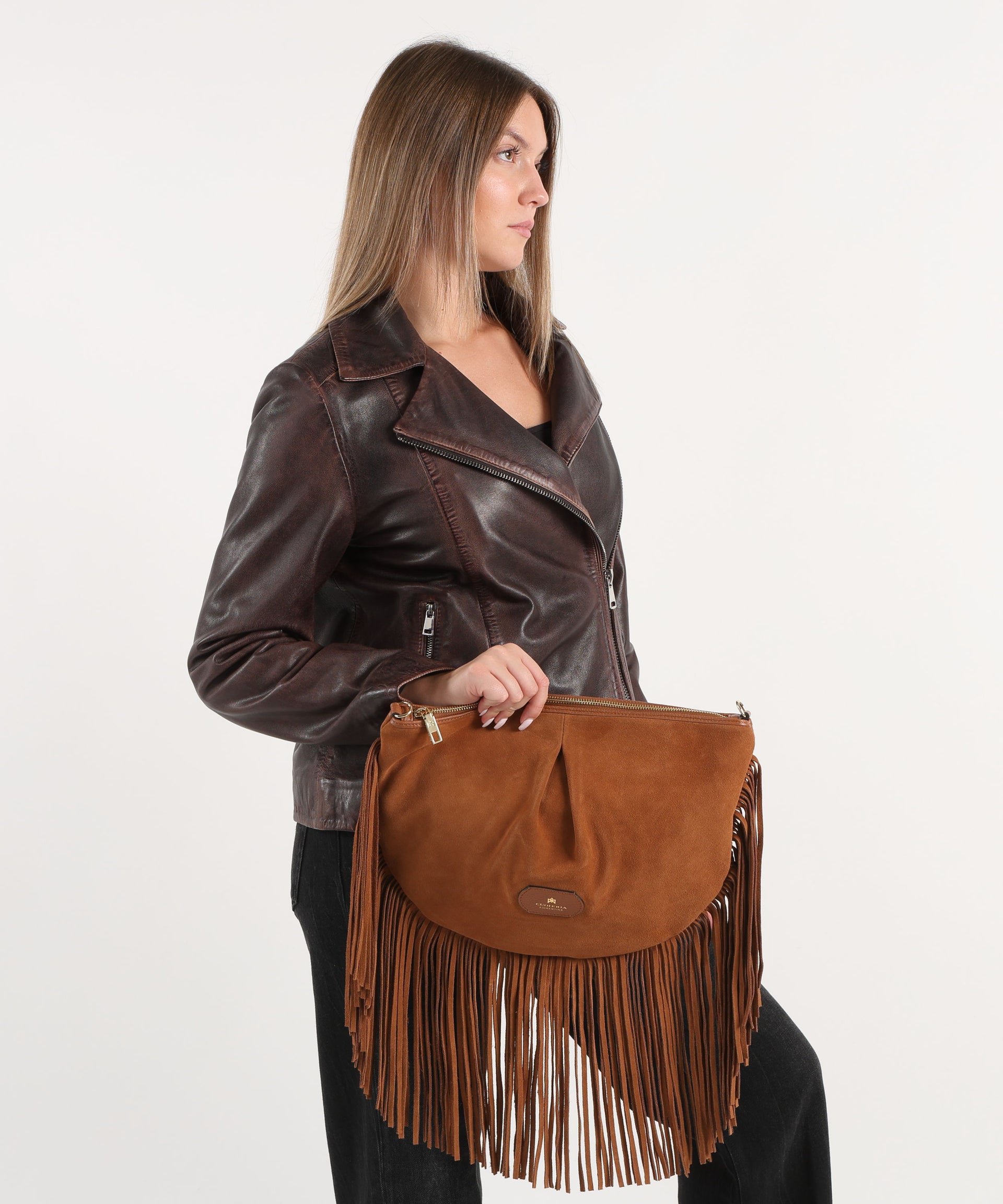 CUOIERIA FIORENTINA  Borsa Emma Maxi Pouch Folk