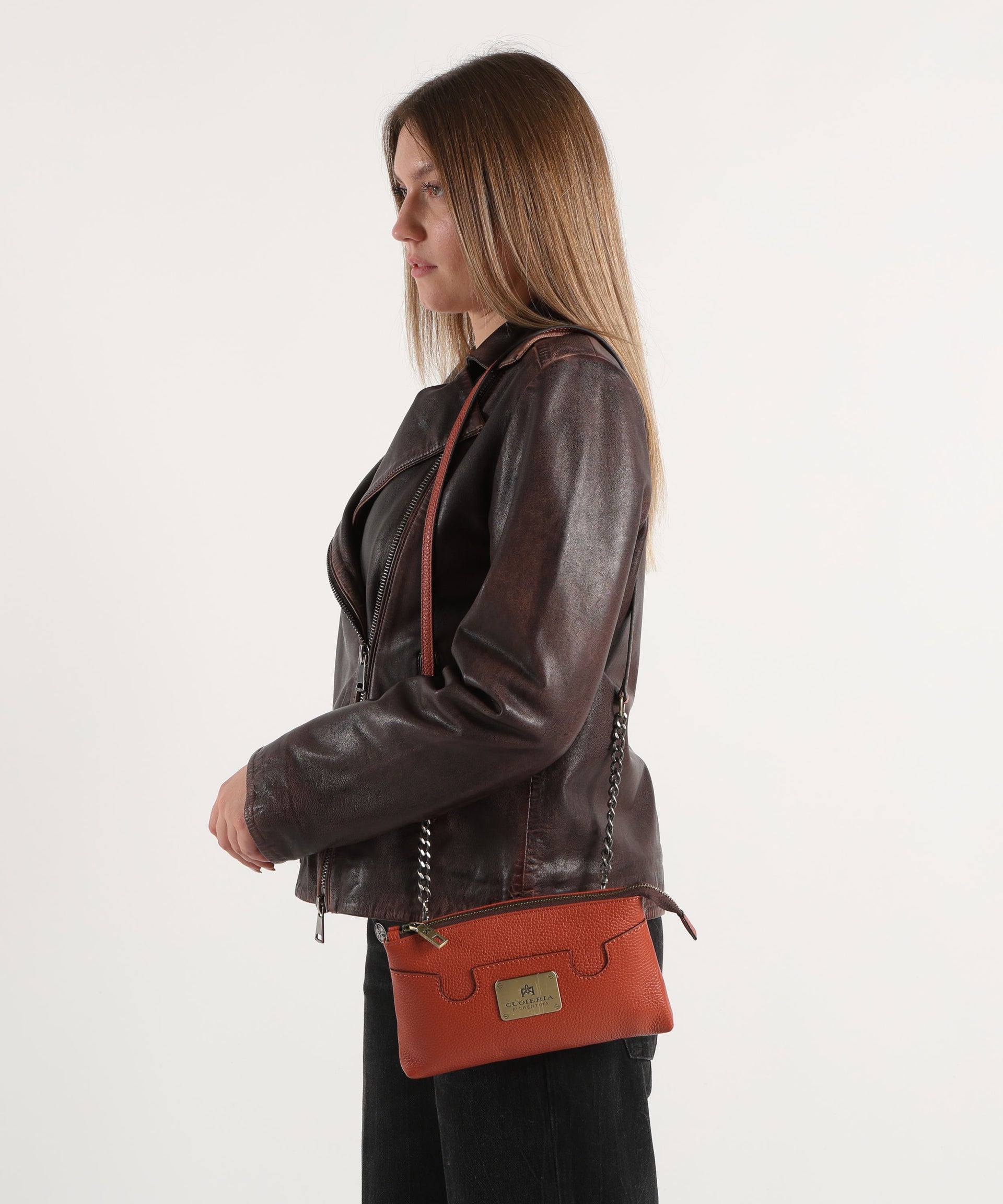 CUOIERIA FIORENTINA  Belt Bag Bella Selleria – Eleganza Dinamica in Pelle di Vitello