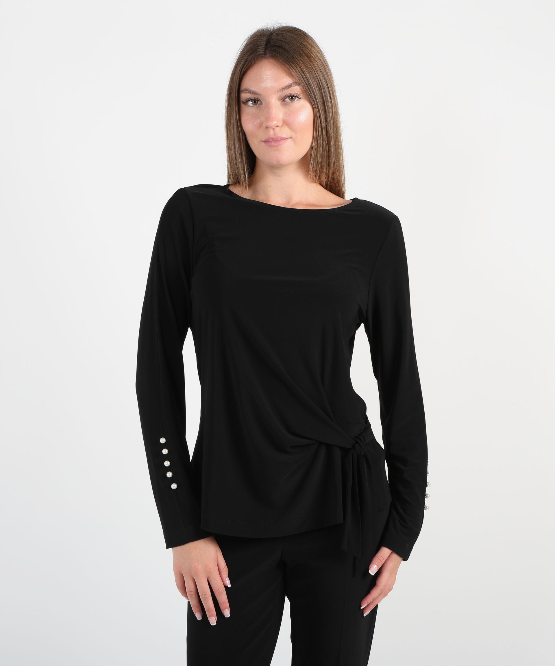 RIBKOFF Top aderente in maglia effetto seta