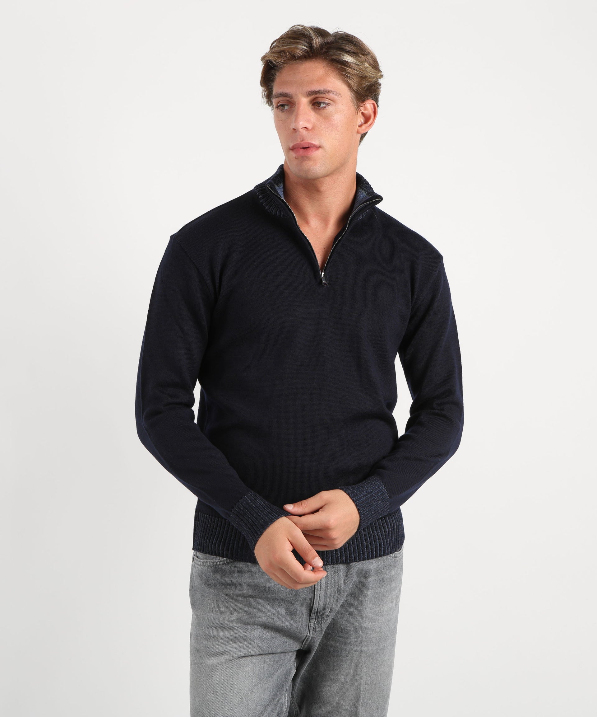 PAUL&SHARK Maglione con mezzo zip